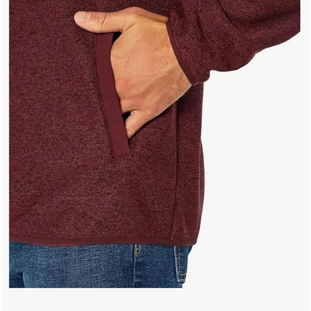 NWT Eddie Bauer Men's 1/4 Snap Sweater Fleece Pullover
